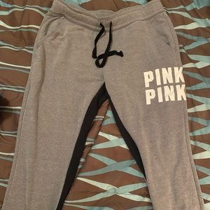 Pink sweat pants